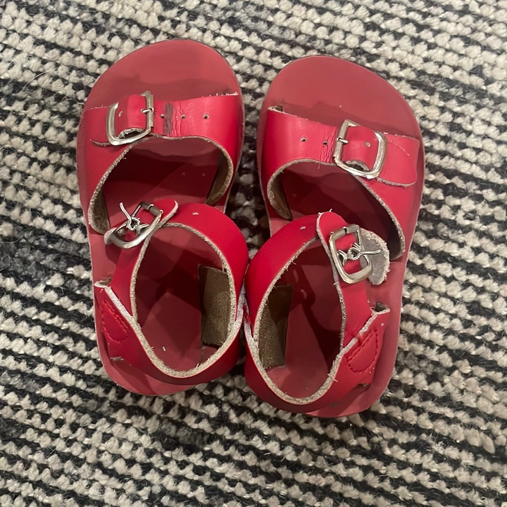 Red seawee sandals 6